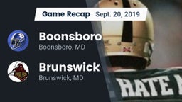 Recap: Boonsboro  vs. Brunswick  2019