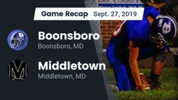 Recap: Boonsboro  vs. Middletown  2019