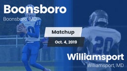 Matchup: Boonsboro vs. Williamsport  2019