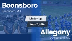 Matchup: Boonsboro vs. Allegany  2020