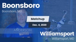 Matchup: Boonsboro vs. Williamsport  2020