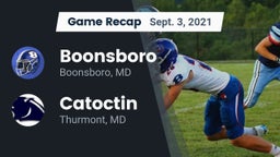 Recap: Boonsboro  vs. Catoctin  2021