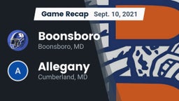 Recap: Boonsboro  vs. Allegany  2021