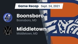 Recap: Boonsboro  vs. Middletown  2021