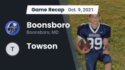 Recap: Boonsboro  vs. Towson 2021