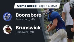 Recap: Boonsboro  vs. Brunswick  2022