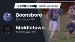 Recap: Boonsboro  vs. Middletown  2022