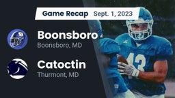 Recap: Boonsboro  vs. Catoctin  2023