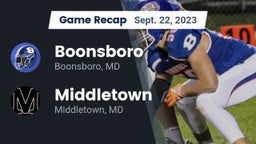 Recap: Boonsboro  vs. Middletown  2023