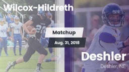 Matchup: Wilcox-Hildreth vs. Deshler  2018