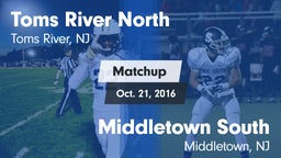 Matchup: Toms River North vs. Middletown South  2016