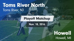 Matchup: Toms River North vs. Howell  2016