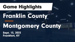 Franklin County  vs Montgomery County  Game Highlights - Sept. 13, 2023