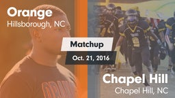 Matchup: Orange vs. Chapel Hill  2016