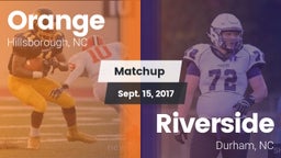 Matchup: Orange vs. Riverside  2017