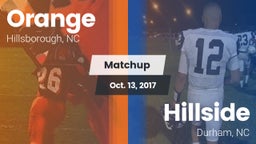 Matchup: Orange vs. Hillside  2017