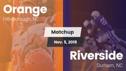 Matchup: Orange vs. Riverside  2018