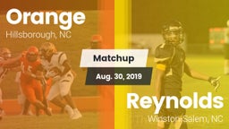 Matchup: Orange vs. Reynolds  2019