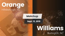 Matchup: Orange vs. Williams  2019