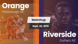Matchup: Orange vs. Riverside  2019