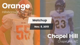 Matchup: Orange vs. Chapel Hill  2019