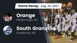 Recap: Orange  vs. South Granville  2021