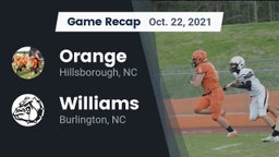 Recap: Orange  vs. Williams  2021
