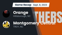 Recap: Orange  vs. Montgomery Central  2023
