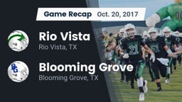 Recap: Rio Vista  vs. Blooming Grove  2017