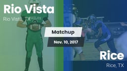 Matchup: Rio Vista vs. Rice  2017