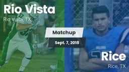 Matchup: Rio Vista vs. Rice  2018