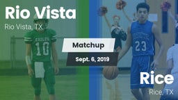 Matchup: Rio Vista vs. Rice  2019
