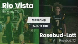 Matchup: Rio Vista vs. Rosebud-Lott  2019