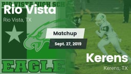 Matchup: Rio Vista vs. Kerens  2019