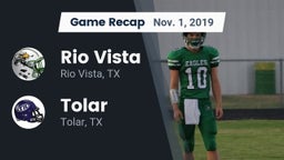 Recap: Rio Vista  vs. Tolar  2019