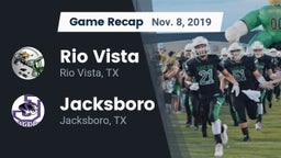 Recap: Rio Vista  vs. Jacksboro  2019