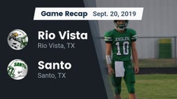 Recap: Rio Vista  vs. Santo  2019