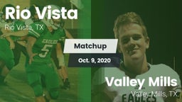 Matchup: Rio Vista vs. Valley Mills  2020