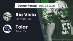 Recap: Rio Vista  vs. Tolar  2020