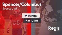 Matchup: Spencer/Columbus vs. Regis 2016