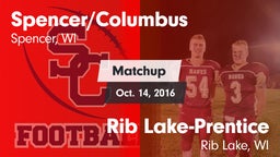 Matchup: Spencer/Columbus vs. Rib Lake-Prentice  2016
