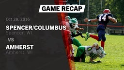 Recap: Spencer/Columbus  vs. Amherst  2016