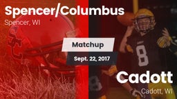 Matchup: Spencer/Columbus vs. Cadott  2017