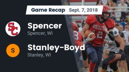 Recap: Spencer  vs. Stanley-Boyd  2018