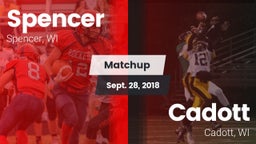 Matchup: Spencer vs. Cadott  2018