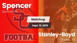 Matchup: Spencer vs. Stanley-Boyd  2019