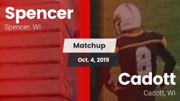 Matchup: Spencer vs. Cadott  2019