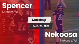 Matchup: Spencer vs. Nekoosa  2020