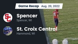 Recap: Spencer  vs. St. Croix Central  2022