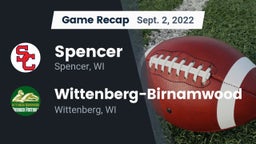 Recap: Spencer  vs. Wittenberg-Birnamwood  2022